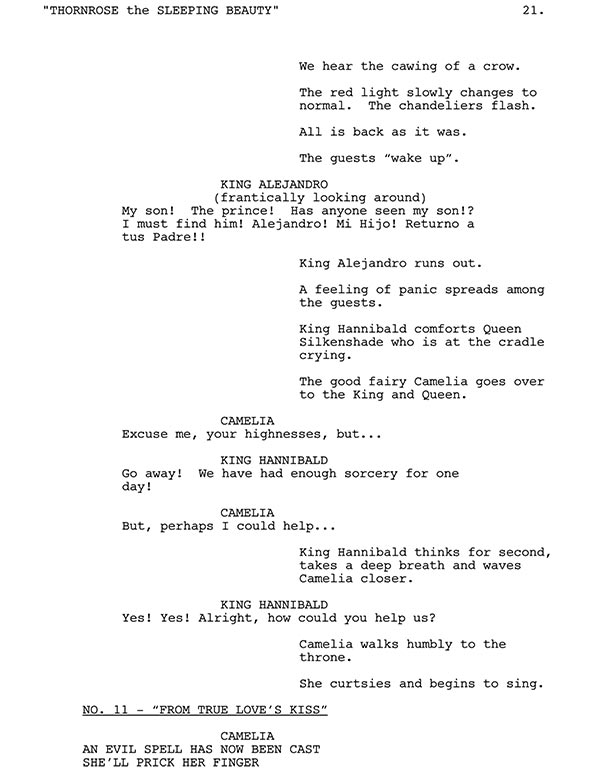 From True Love's Kiss Script Sample