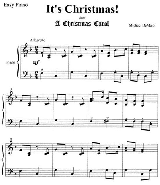 It's Christmas Easy Piano